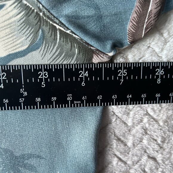 Burma Bibas 100% Silk Hawaiian Aloha Shirt Men’s Sz Lg Tropical Floral Palm Shir - Picture 13 of 14